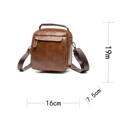 Men's Shoulder Bags Cowhide Business Handbags Outdoor Sports Fashion Crossbody Bags for Men 