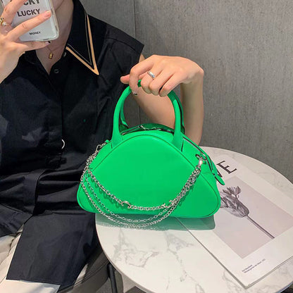 Women's handbag crossbody bag genuine leather triangular chain bag luxury fashion irregular handbag.bag