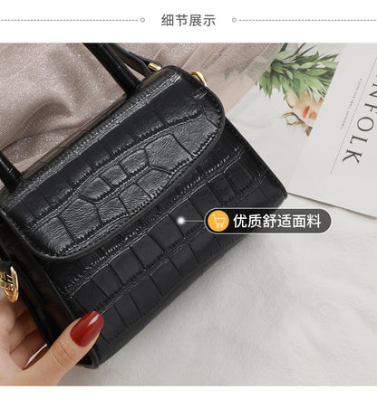 Ladies fashionable crocodile pattern crossbody bag bag bag design one shoulder bag genuine leather shoulder bag that goes with anything. Pochette