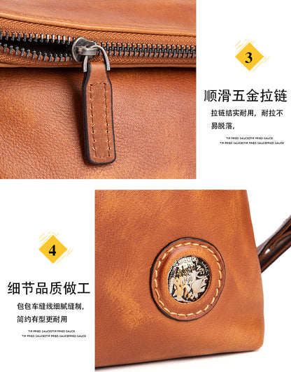 Men's shoulder bag Genuine cowhide leather business crossbody bag for men 