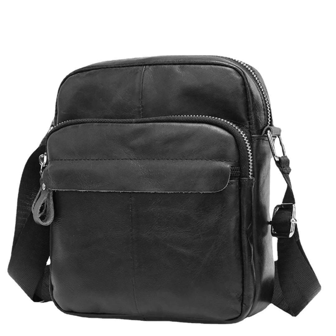 Men's Shoulder Bag Genuine Cowhide Leather Casual Sports Men's Crossbody Bag Briefcase 