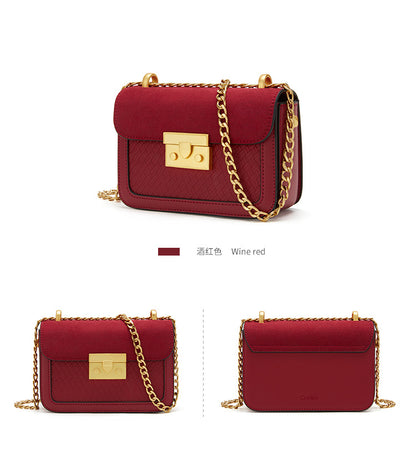 Women's bag fashion crossbody bag chain bag retro square bag shoulder bag that goes with anything. Pochette