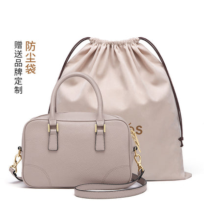 Ladies handbag fashion genuine leather luxury Boston bag retro elegant shoulder bag handbag.bag