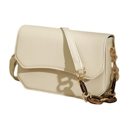 Women's underarm bag Textured chain bag Office worker commuting Shoulder bag that goes with anything.Pochette