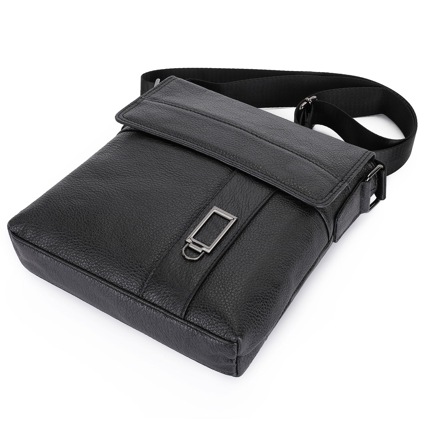 Men's Shoulder Bag Genuine Cowhide Leather Casual Fashion Men Crossbody Bag 