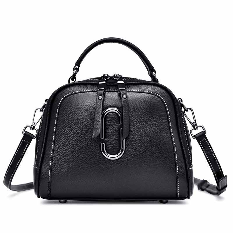 Women's Bag Lightweight Luxury Genuine Leather Handbag Fashion Cowhide Retro Shoulder Bag that Goes with Anything.Pochette