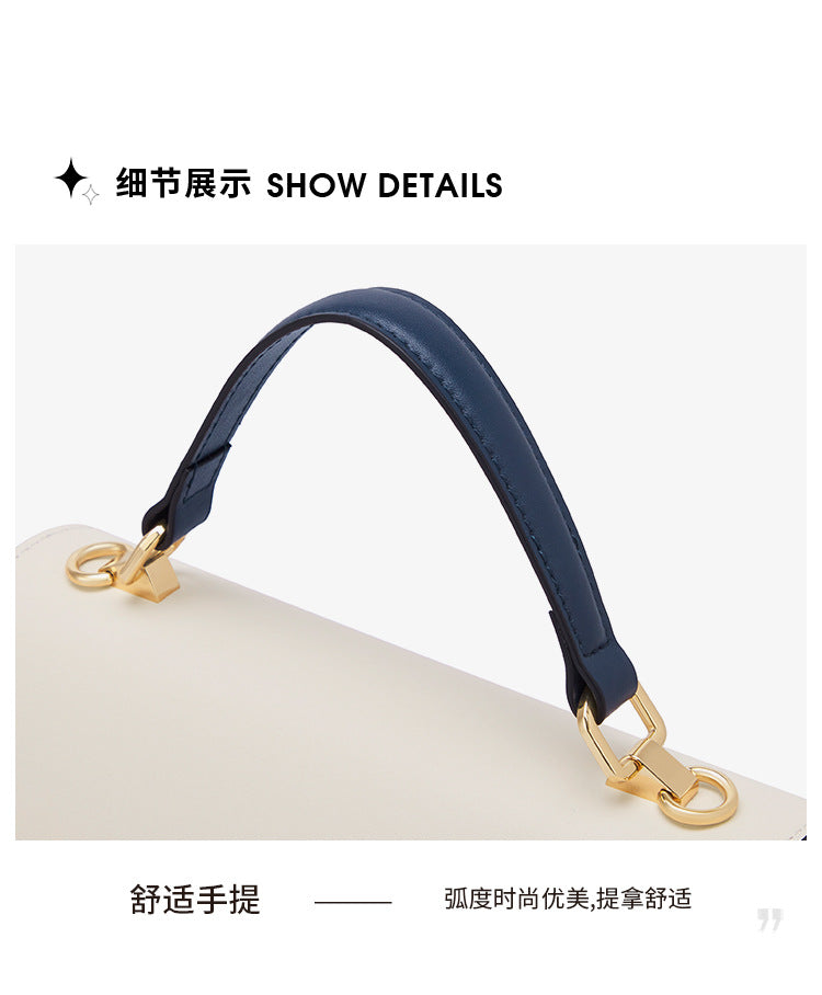 Women's genuine leather handbag commuting crossbody bag fashion square bag accordion bag shoulder bag. Pochette