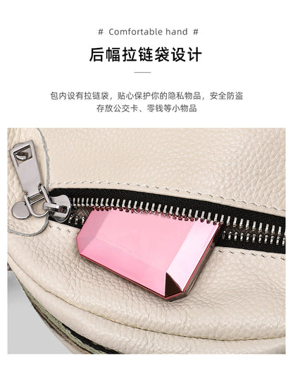 Ladies crossbody bag body bag genuine leather luxury broadband casual simple shoulder bag that goes with anything. Pochette