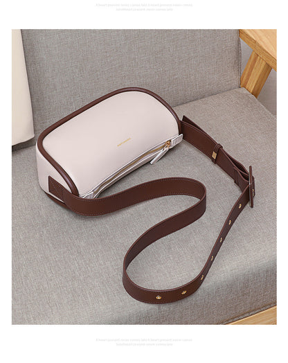 Women's bag Genuine leather crossbody bag Broadband Casual Fashion shoulder bag that goes with anything. Pochette