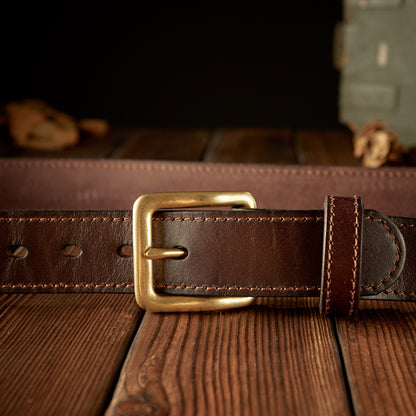 Men's Belt Handmade Cowhide Genuine Leather Needle Buckle Retro Casual Korean Fashion Men's Belt