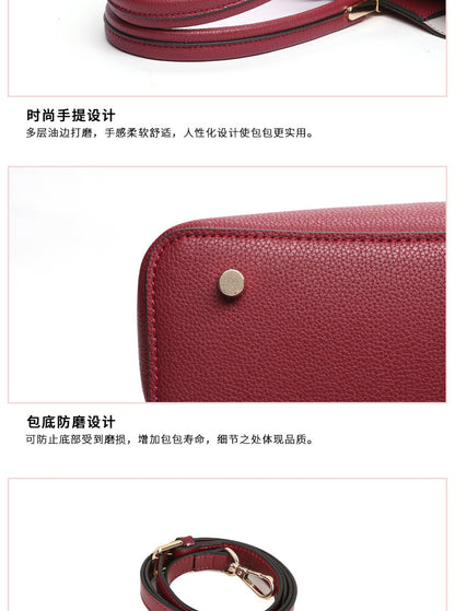 Women's bag genuine leather handbag large capacity crossbody bag fashion elegant temperament commuting handbag.bag