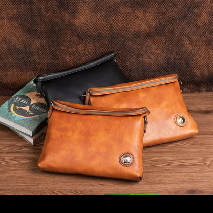 Men's shoulder bag Genuine cowhide leather business crossbody bag for men 