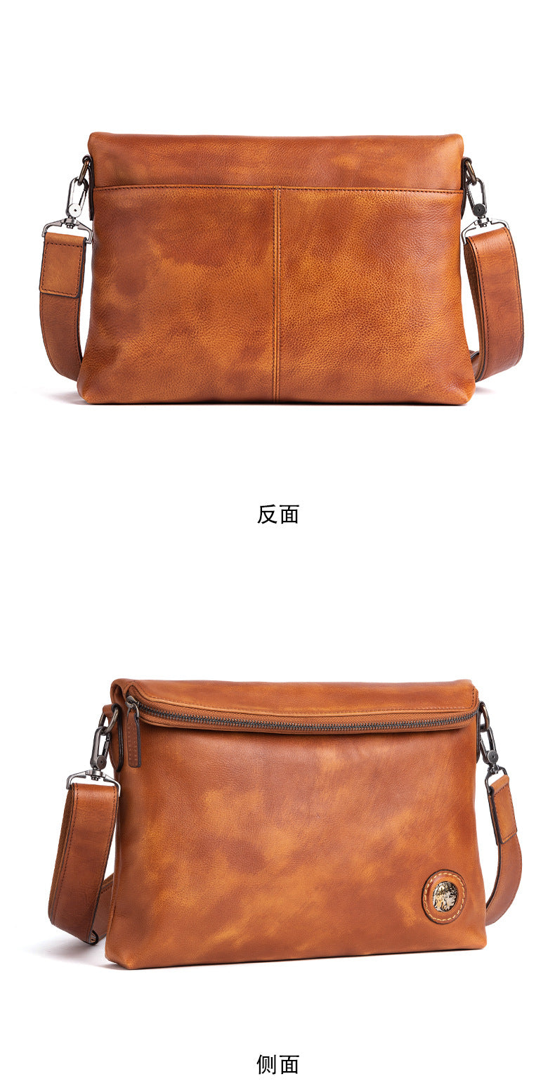 Men's shoulder bag Genuine cowhide leather business crossbody bag for men 