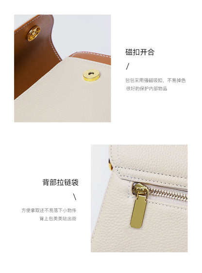 Women's handbag Genuine leather luxury shoulder bag Broadband fashion Handbag that goes with anything. Bag