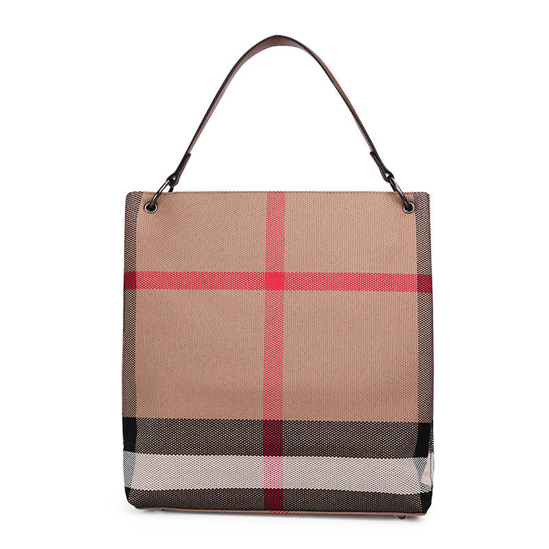 Women's bag Plaid fashion Casual Large capacity tote bag that goes with anything Trendy shoulder bag. Pochette