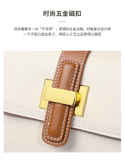 Women's handbag Genuine leather luxury shoulder bag Broadband fashion Handbag that goes with anything. Bag