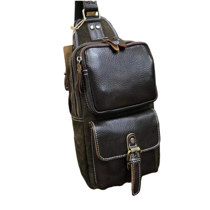 Men's Bust Bag Korean Fashion Casual Waist Pouch Men's Crossbody Shoulder Bag 