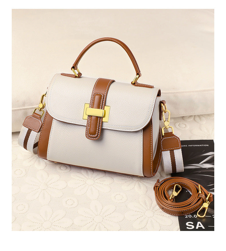 Women's handbag Genuine leather luxury shoulder bag Broadband fashion Handbag that goes with anything. Bag