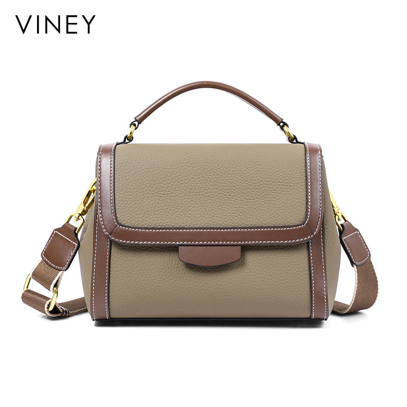 Genuine leather women's bag handbag fashion luxury shoulder bag that goes with anything. Pochette