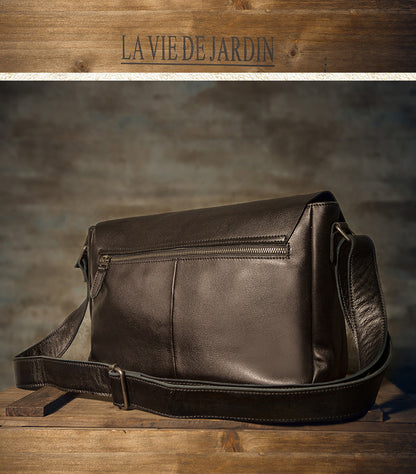 Men's Messenger Bag Korean Fashion Casual Handmade Cowskin Genuine Leather Male Crossbody Shoulder Bag 