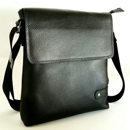 Men's Shoulder Bag Genuine Cowhide Leather Korean Fashion Business Casual Crossbody Bag for Men 