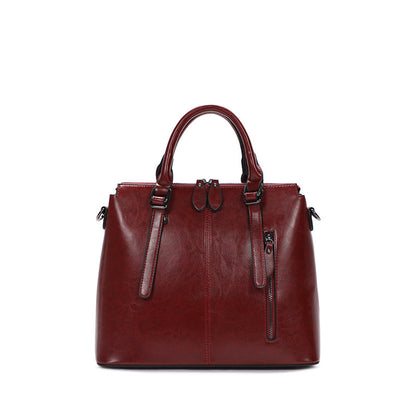 Ladies handbag fashion trend cowhide commuter office lady shoulder bag elegant handbag.bag