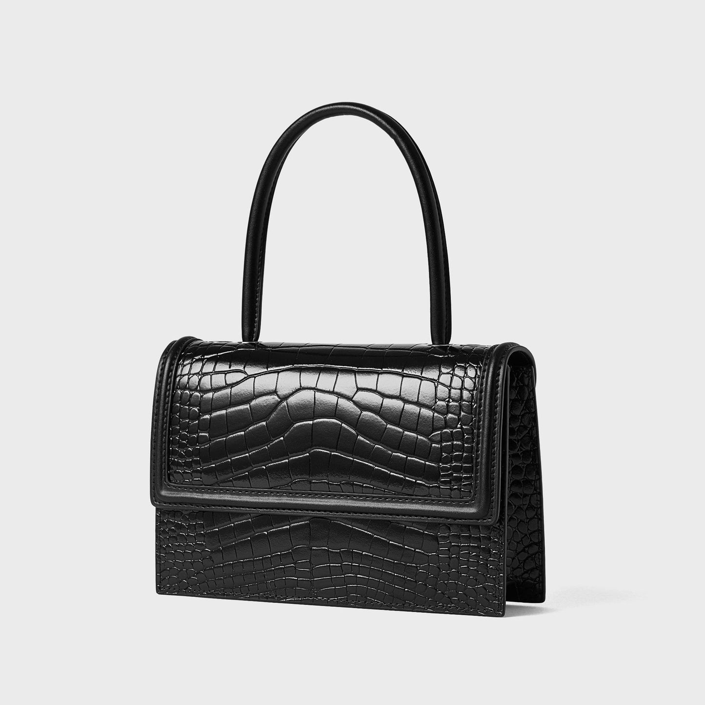 Small cowhide bag women's luxury shoulder bag fashion simple crossbody bag crocodile pattern handbag.bag