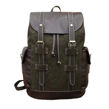 Men's Backpack Crazy Horse Cowhide Suitcase Fashion Outdoor Large Capacity Travel Bag for Men 