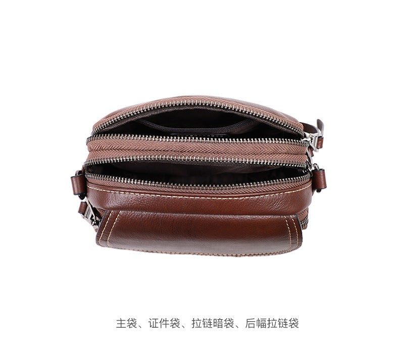 Women's bag Crossbody bag Underarm bag Luxury genuine leather Simple Retro Shoulder bag that goes with anything.Pochette