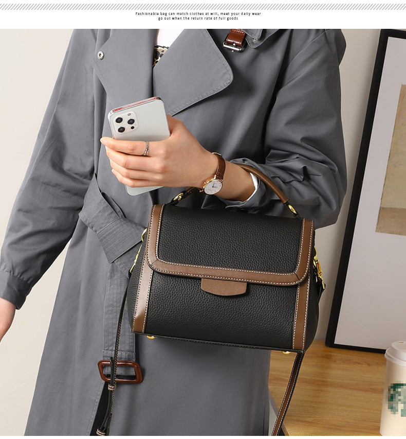 Genuine leather women's bag handbag fashion luxury shoulder bag that goes with anything. Pochette