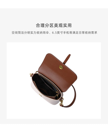 Women's Bag Crossbody Bag Bucket Bag Genuine Leather Luxury Commuter Pouch Bag Elegant Retro Shoulder Bag.Pochette