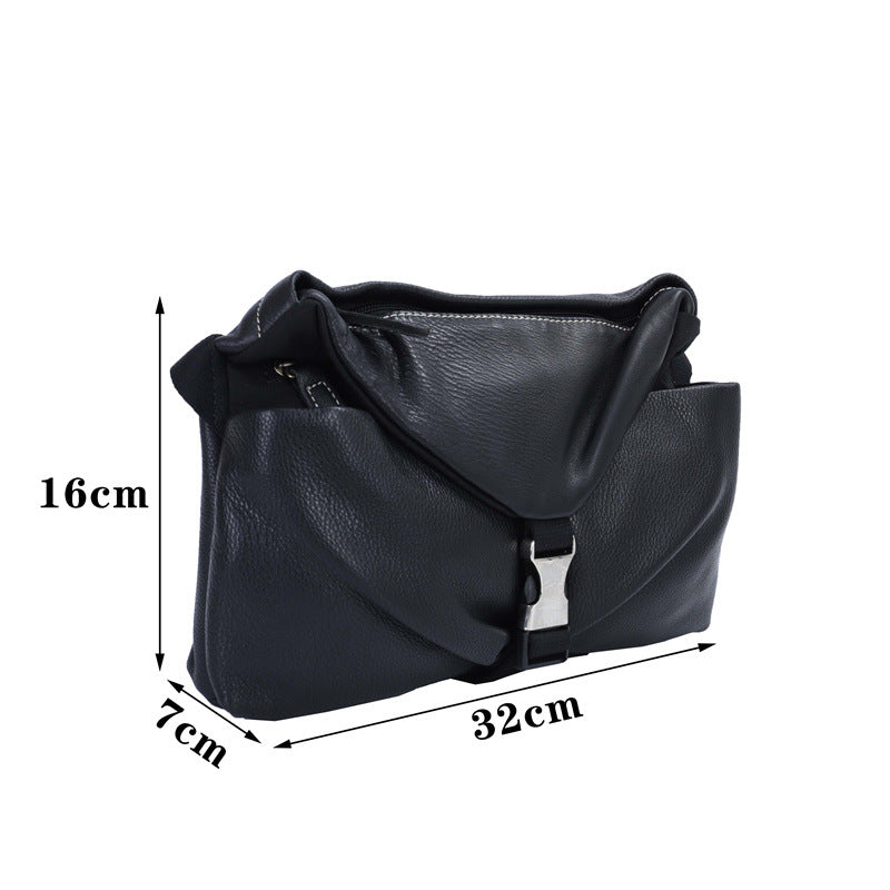 Men's Crossbody Bag Tote Bag Cowhide Genuine Leather Casual Fashion Shoulder Bag for Men 