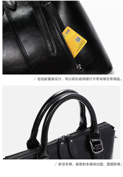 Ladies handbag fashion trend cowhide commuter office lady shoulder bag elegant handbag.bag