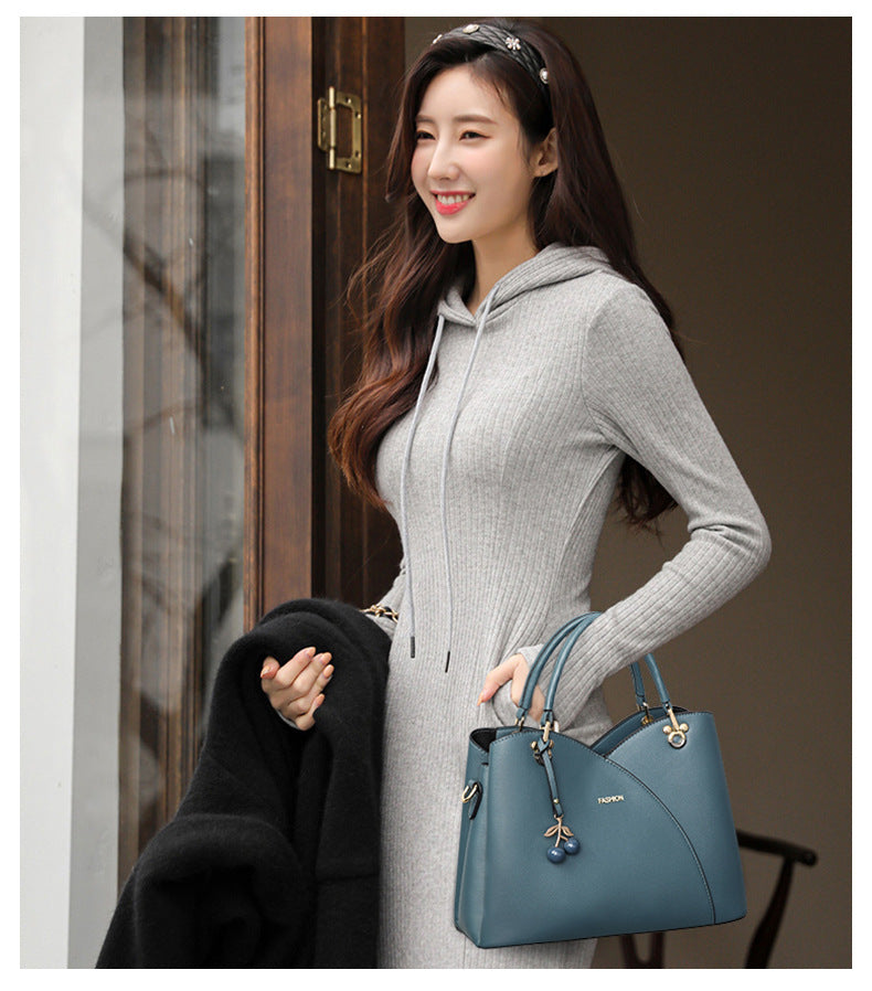 Women's handbag Genuine leather crossbody bag ins Simple retro elegant Shoulder bag that goes with anything Handbag.bag