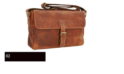 Men's Shoulder Bag Handmade Original Cowhide Casual Messenger Bag Crossbody Bag for Men 