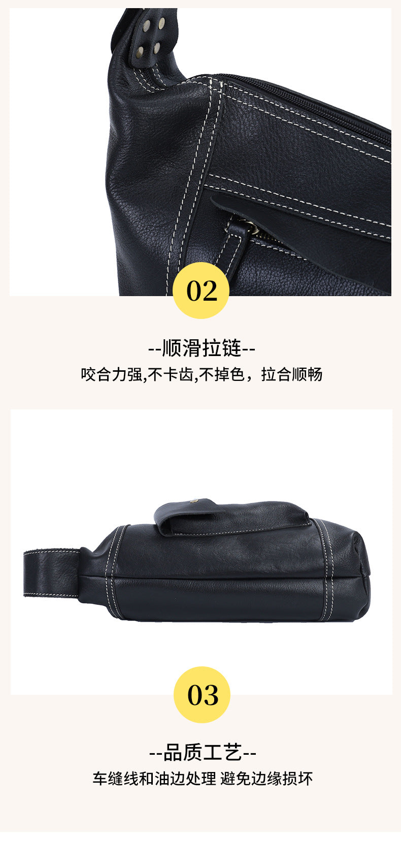 Men's Crossbody Bag Tote Bag Cowhide Genuine Leather Casual Fashion Shoulder Bag for Men 