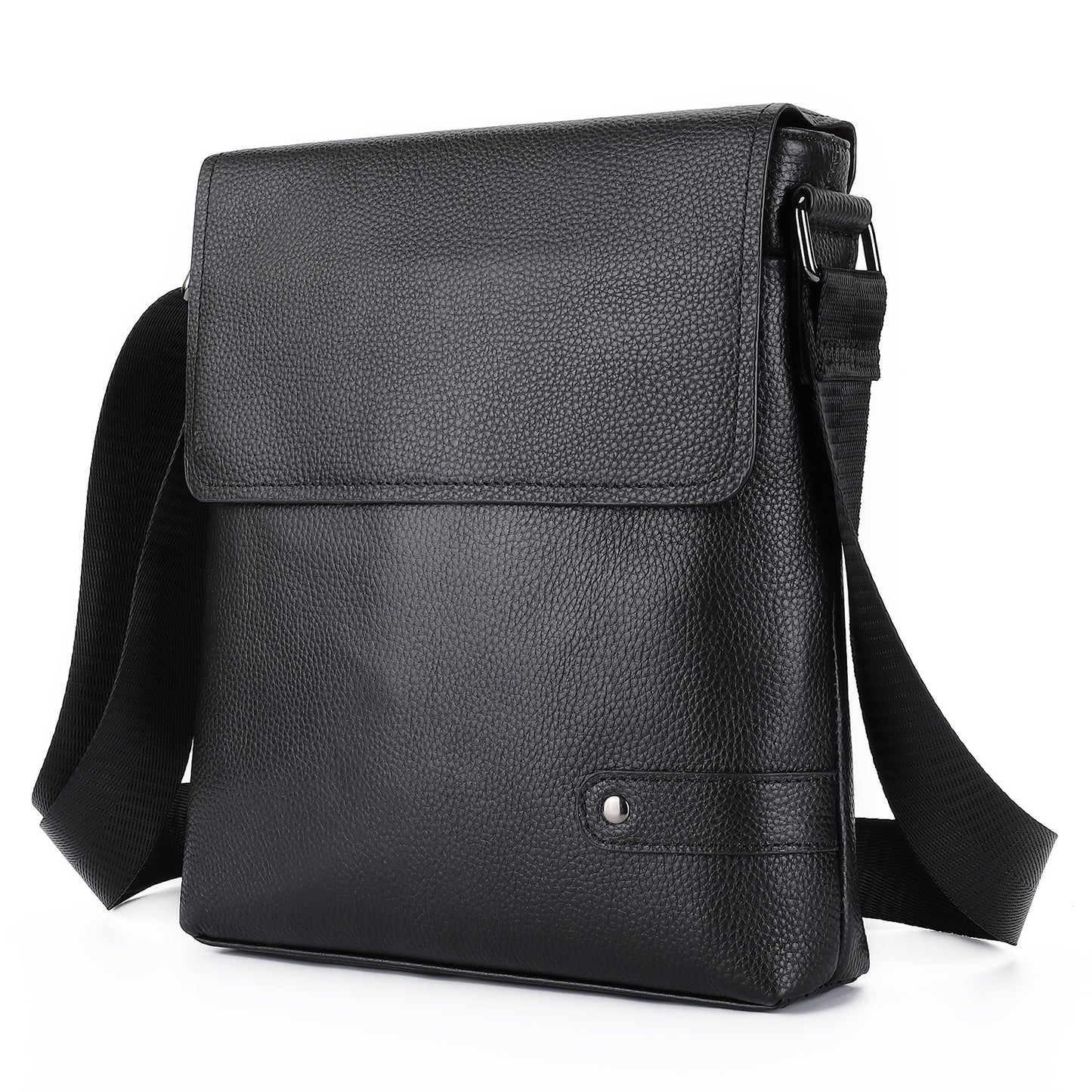 Men's Shoulder Bag Genuine Cowhide Leather Korean Fashion Business Casual Crossbody Bag for Men 