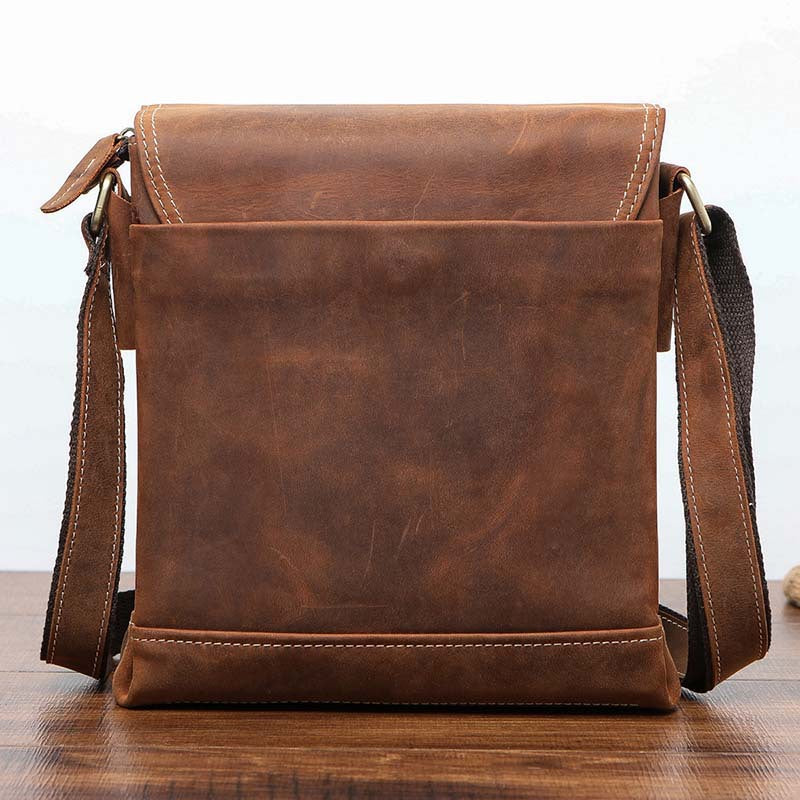 Men's Briefcase Cowhide Genuine Leather Retro Business Men Computer Bag 