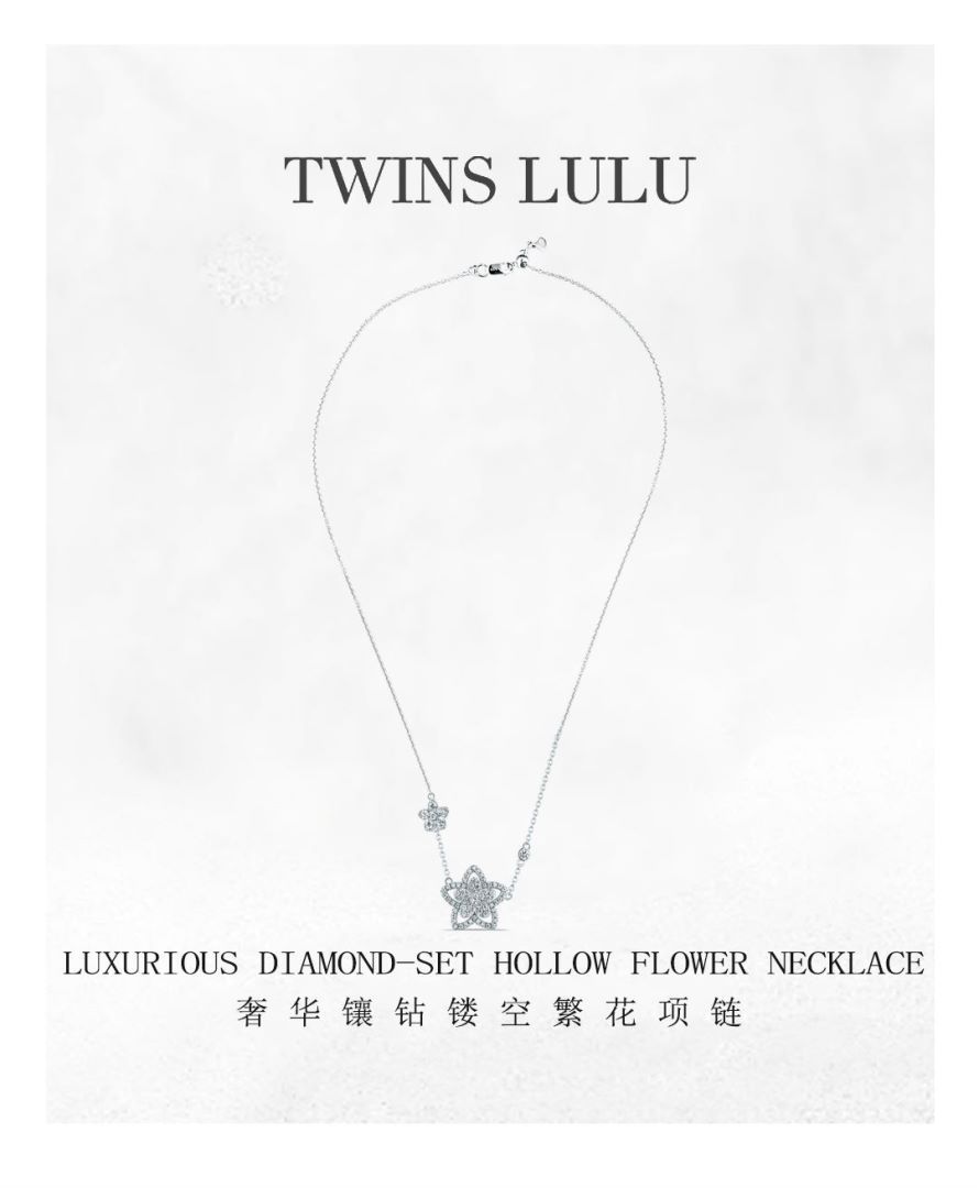 TWINS LULU贅沢デザイン感花ネックレスプレゼント