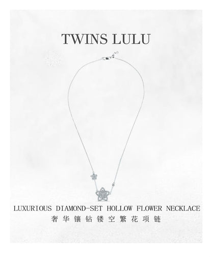 TWINS LULU贅沢デザイン感花ネックレスプレゼント