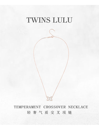 TWINS LULUフランス式軽量贅沢個性精緻鎖骨チェーンネックレス