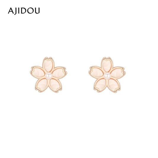 AJIDOU小さくておしゃれな貝殻の花ピアス贈り物