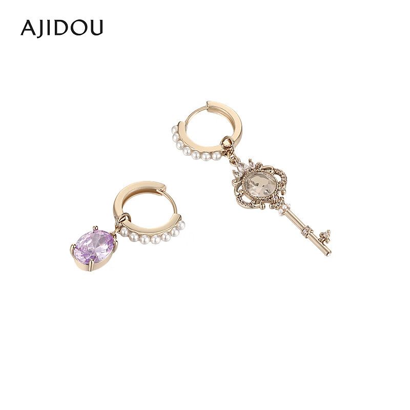 AJIDOUファッションアシンメトリーイヤリングプレゼント