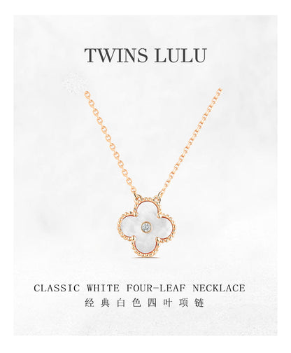 TWINS LULUフランス贅沢気質四つ葉のクローバーのネックレス