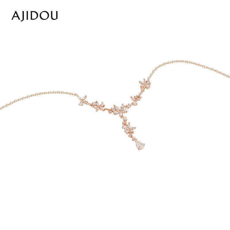 AJIDOU優雅フレンチ洗練された高級感花ネックレスプレゼント