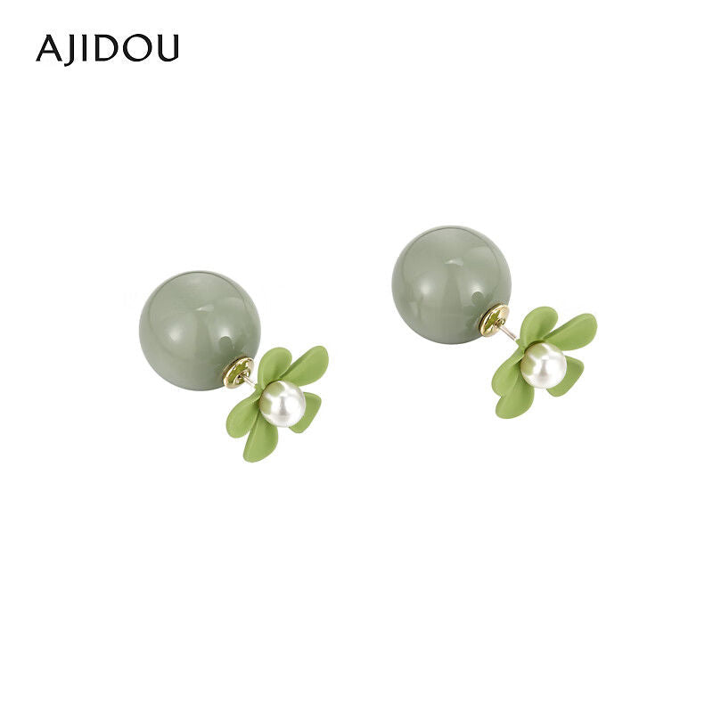 AJIDOUおしゃれで甘くてかわいい花のイヤリング贈り物