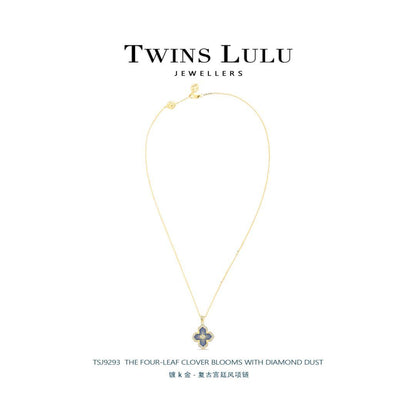 TWINS LULU上品アクセサリークローバーネックレスプレゼントファッションコーデ