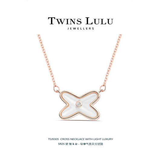 TWINS LULUフランス式軽量贅沢個性精緻鎖骨チェーンネックレス