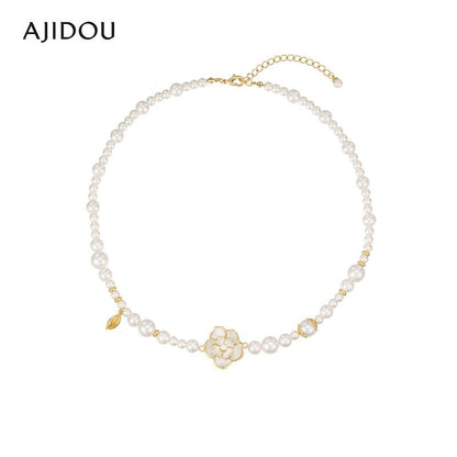 AJIDOU椿の花シリーズ優雅おしゃれネックレス贈り物