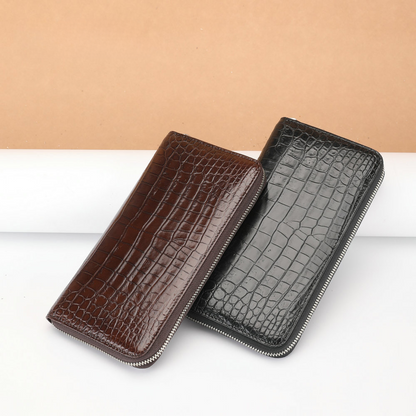 Thai Crocodile Skin Long Wallet Men's Genuine Leather Wallet Business Wallet 